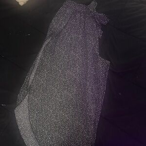 Black and White Polka Dot Plazzo Pants